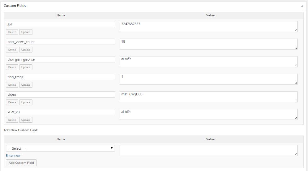 Thông tin hướng dẫn admin otocamphong