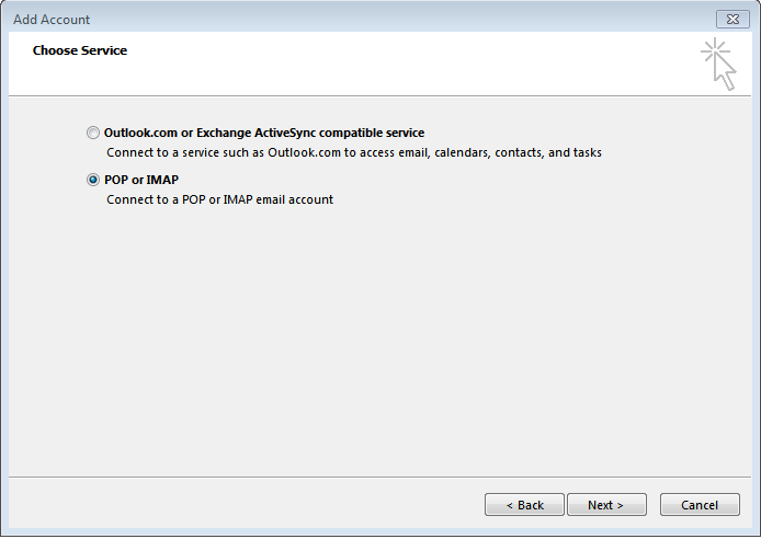 Hướng dẫn cấu hình Email server trên Outlook